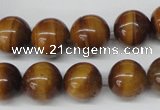 CRO299 15.5 inches 12mm round yellow tiger eye beads wholesale