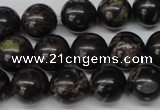 CRO308 15.5 inches 12mm round plum blossom jade beads wholesale