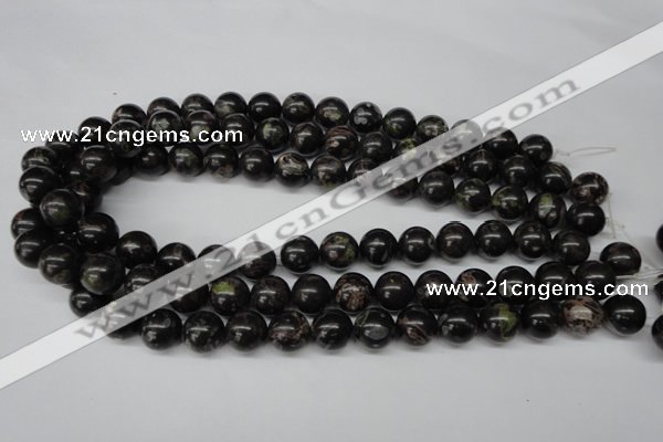 CRO308 15.5 inches 12mm round plum blossom jade beads wholesale