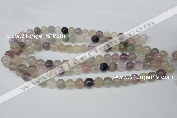 CRO309 15.5 inches 12mm round rainbow fluorite beads wholesale