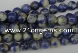 CRO31 15.5 inches 6mm round sodalite gemstone beads wholesale