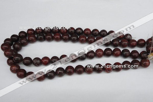 CRO318 15.5 inches 12mm round brecciated jasper beads wholesale