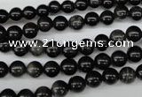 CRO32 15.5 inches 6mm round black obsidian gemstone beads wholesale