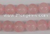 CRO341 15.5 inches 12mm round rose quartz beads wholesale