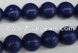 CRO345 15.5 inches 12mm round synthetic lapis lazuli beads wholesale