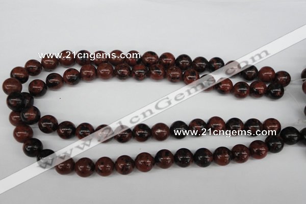 CRO347 15.5 inches 12mm round mahogany obsidian beads wholesale