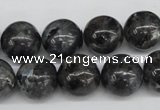 CRO399 15.5 inches 14mm round black labradorite beads wholesale