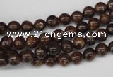 CRO40 15.5 inches 6mm round bronzite gemstone beads wholesale