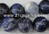 CRO405 15.5 inches 14mm round sodalite gemstone beads wholesale