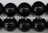 CRO420 15.5 inches 16mm round blackstone beads wholesale