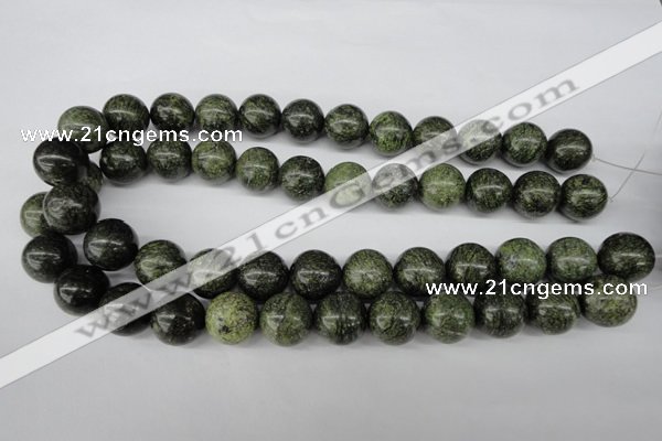 CRO428 15.5 inches 16mm round green lace gemstone beads wholesale