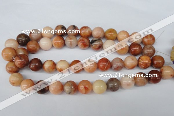 CRO431 15.5 inches 16mm round mixed aventurine beads wholesale