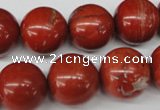 CRO448 15.5 inches 16mm round red jasper beads wholesale