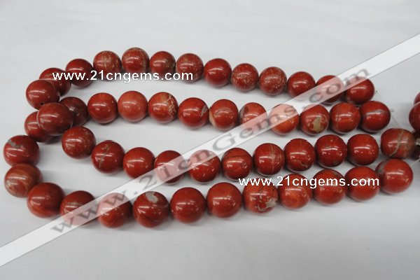 CRO448 15.5 inches 16mm round red jasper beads wholesale