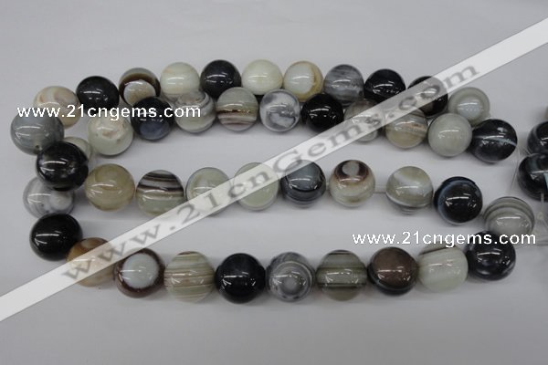 CRO481 15.5 inches 18mm round agate gemstone beads wholesale