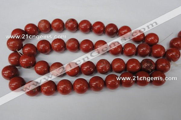 CRO483 15.5 inches 18mm round red jasper beads wholesale