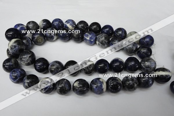 CRO488 15.5 inches 18mm round sodalite gemstone beads wholesale