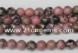 CRO51 15.5 inches 6mm round rhodonite gemstone beads wholesale