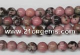 CRO51 15.5 inches 6mm round rhodonite gemstone beads wholesale