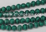 CRO52 15.5 inches 6mm round synthetic malachite beads wholesale