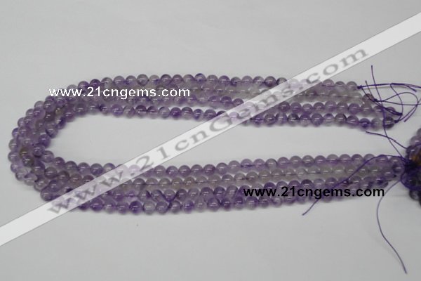 CRO53 15.5 inches 6mm round amethyst gemstone beads wholesale