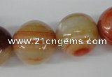 CRO533 15.5 inches 20mm round agate gemstone beads wholesale