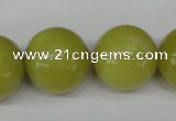 CRO539 15.5 inches 20mm round lemon jade beads wholesale