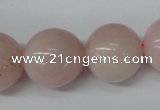 CRO545 15.5 inches 20mm round rose quartz beads wholesale