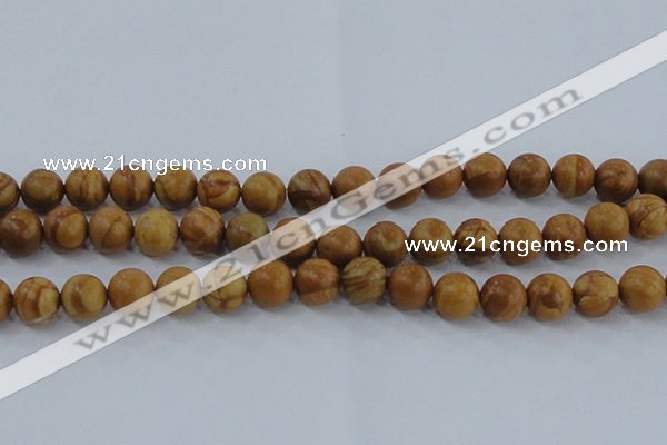 CRO554 15.5 inches 10mm round grain stone beads wholesale