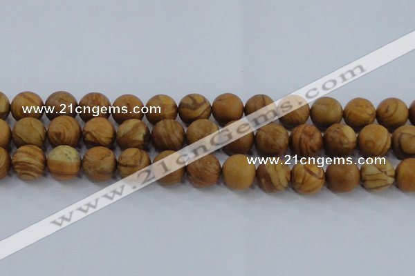 CRO555 15.5 inches 12mm round grain stone beads wholesale