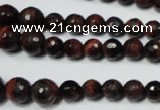 CRO708 15.5 inches 6mm – 14mm faceted round red tiger eye beads