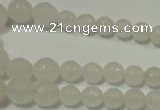 CRO712 15.5 inches 6mm – 14mm faceted round candy jade beads