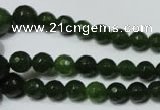 CRO714 15.5 inches 6mm – 14mm faceted round candy jade beads