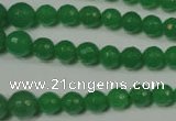 CRO717 15.5 inches 6mm – 14mm faceted round candy jade beads