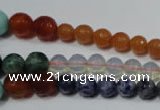 CRO727 15.5 inches 6mm – 14mm faceted round mixed gemstone beads