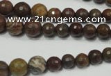 CRO735 15.5 inches 6mm – 14mm faceted round stripe jasper beads