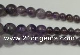 CRO755 15.5 inches 6mm – 14mm round amethyst beads wholesale