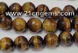 CRO783 15.5 inches 10mm faceted round yellow tiger eye beads wholesale