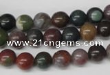 CRO82 15.5 inches 8mm round Indian agate gemstone beads wholesale