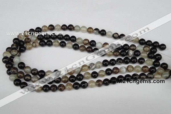 CRO85 15.5 inches 8mm round agate gemstone beads wholesale