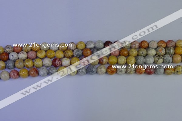 CRO862 15.5 inches 8mm round sky eye stone beads wholesale