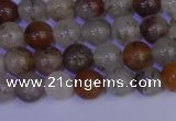 CRO891 15.5 inches 6mm round mixed lodalite quartz beads wholesale