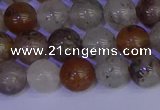 CRO892 15.5 inches 8mm round mixed lodalite quartz beads wholesale