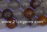 CRO893 15.5 inches 10mm round mixed lodalite quartz beads wholesale