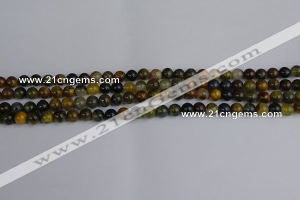 CRO900 15.5 inches 4mm round golden pietersite beads wholesale