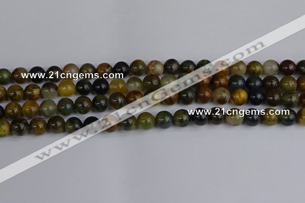 CRO903 15.5 inches 10mm round golden pietersite beads wholesale