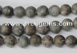 CRO95 15.5 inches 8mm round Chinese leopard skin jasper beads wholesale