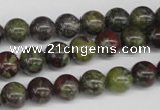 CRO97 15.5 inches 8mm round dragon blood jasper beads wholesale