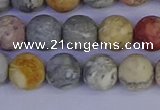 CRO993 15.5 inches 10mm round matte sky eye stone beads wholesale