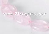 CRQ02 A grade 13*18mm oval natural rose quartz beads Wholesale